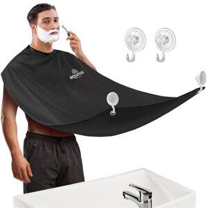 Beard Catcher for Shaving and Trimming, Waterproof Non-Stick Beard Apron for Men